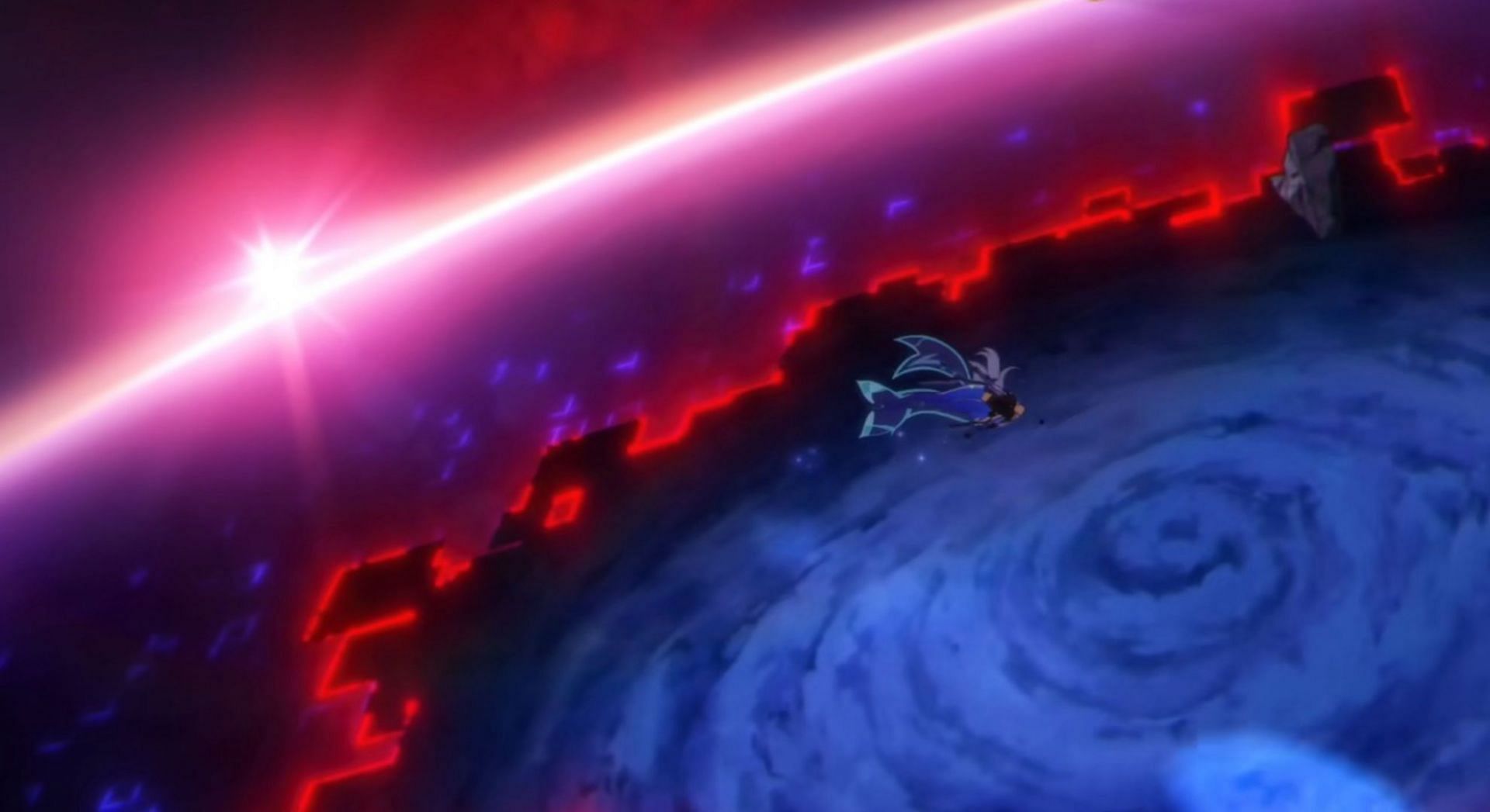 Skirk arriving in Teyvat (Image via HoYoverse)